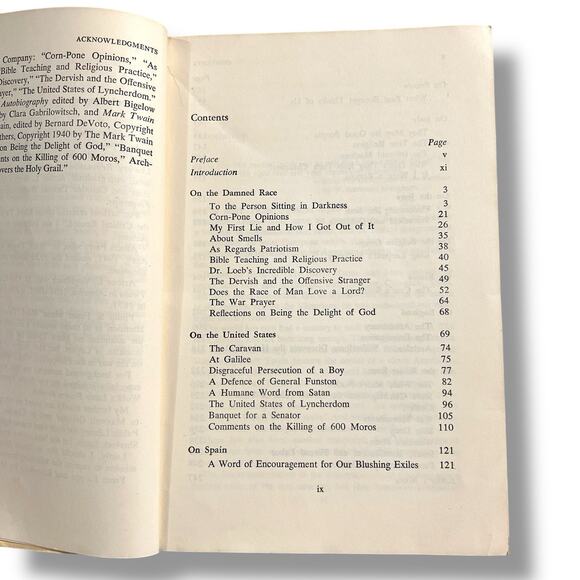 Vintage Mark Twain on the Damned Human Race Paperback Book 1963 - Picture 5 of 10